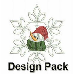 Snowman Snowflakes machine embroidery designs