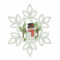 Snowman Snowflakes 01 machine embroidery designs