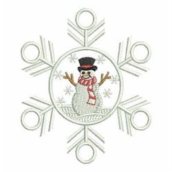 Snowman Snowflakes 03 machine embroidery designs
