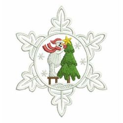 Snowman Snowflakes 04 machine embroidery designs