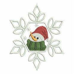 Snowman Snowflakes 06 machine embroidery designs