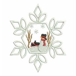 Snowman Snowflakes 10 machine embroidery designs