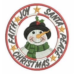 Lovely Christmas Snowman 1 05 machine embroidery designs