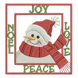 Lovely Christmas Snowman 2 05 machine embroidery designs