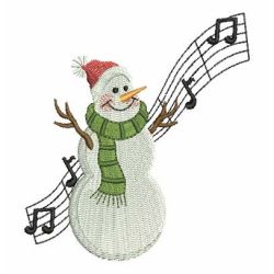 Lovely Christmas Snowman 2 06 machine embroidery designs