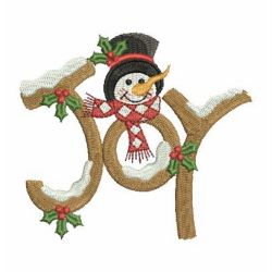 Lovely Christmas Snowman 2 08 machine embroidery designs