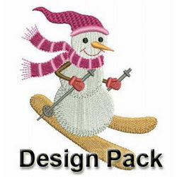 Lovely Christmas Snowman 3 machine embroidery designs