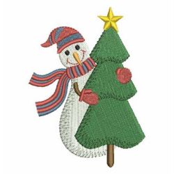 Lovely Christmas Snowman 3 04 machine embroidery designs