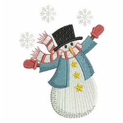 Lovely Christmas Snowman 3 07 machine embroidery designs