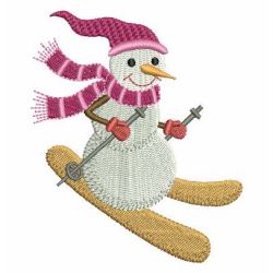 Lovely Christmas Snowman 3 08 machine embroidery designs