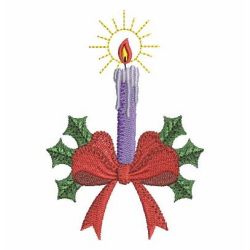 Christmas Candles 04 machine embroidery designs