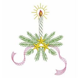 Christmas Candles 05 machine embroidery designs