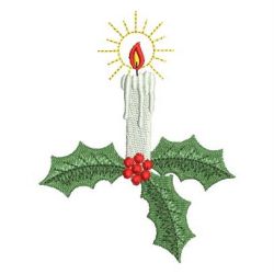 Christmas Candles 07 machine embroidery designs