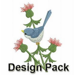 Blue Birds machine embroidery designs