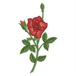 Romantic Red Roses 01 machine embroidery designs