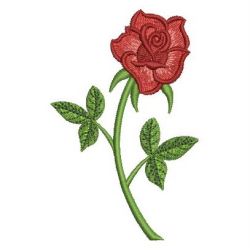 Romantic Red Roses 03 machine embroidery designs