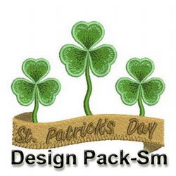 St Patrick Festival Clover(Sm) machine embroidery designs