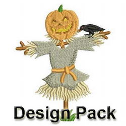 Halloween Pumpkin Scarecrow machine embroidery designs