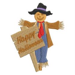 Halloween Pumpkin Scarecrow 03 machine embroidery designs