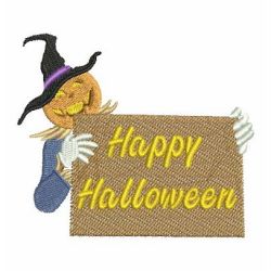 Halloween Pumpkin Scarecrow 04 machine embroidery designs