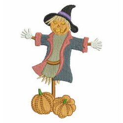 Halloween Pumpkin Scarecrow 05 machine embroidery designs