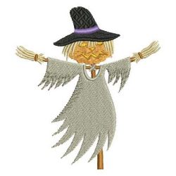 Halloween Pumpkin Scarecrow 07 machine embroidery designs