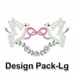 Vintage Doves 1(Lg) machine embroidery designs