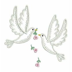 Vintage Doves 1 02(Lg) machine embroidery designs