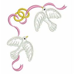 Vintage Doves 1 04(Lg) machine embroidery designs