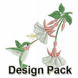 Hummingbird machine embroidery designs