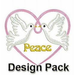 Vintage Doves 2 machine embroidery designs