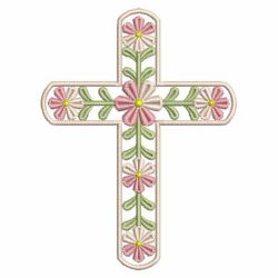 Flower Cross 02 machine embroidery designs