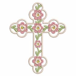 Flower Cross 03 machine embroidery designs