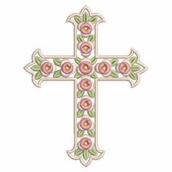 Flower Cross 05 machine embroidery designs