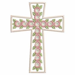 Flower Cross 07 machine embroidery designs