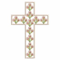 Flower Cross 09 machine embroidery designs