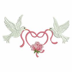 Valentine Doves 06 machine embroidery designs