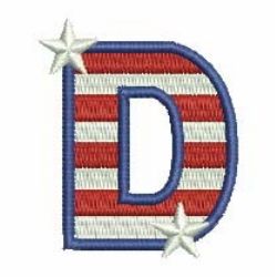 Patriotic Alphabets 04 machine embroidery designs