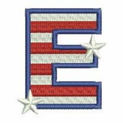 Patriotic Alphabets 05 machine embroidery designs