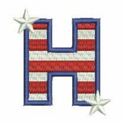 Patriotic Alphabets 08 machine embroidery designs