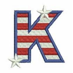 Patriotic Alphabets 11 machine embroidery designs