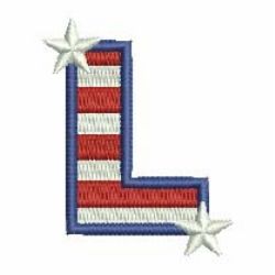 Patriotic Alphabets 12 machine embroidery designs