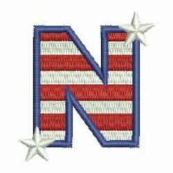 Patriotic Alphabets 14 machine embroidery designs