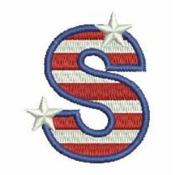 Patriotic Alphabets 19 machine embroidery designs