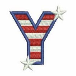 Patriotic Alphabets 25 machine embroidery designs