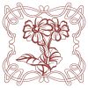 Redwork Art Nouveau Flowers 1 02(Sm)