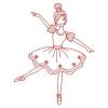 Redwork Ballet Girls 02(Lg)
