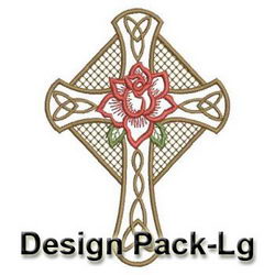 Red Rose Cross(Lg) machine embroidery designs