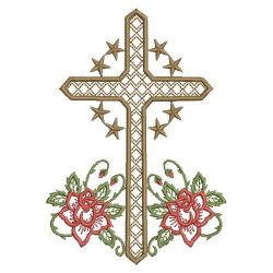 Red Rose Cross 02(Sm) machine embroidery designs