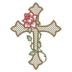 Red Rose Cross 03(Sm) machine embroidery designs